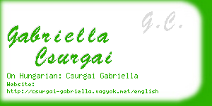 gabriella csurgai business card